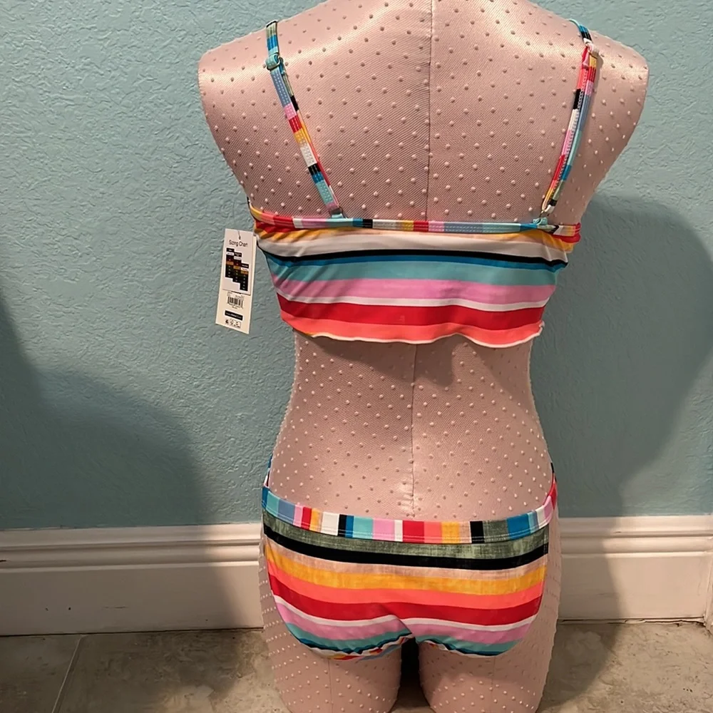 Color stripes bikini set - Picture 2 of 2